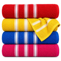 Kit 4 / 2 Toalha Banho Grande 100% Algodão 4 Unidades Felpuda Macia Confort Toque Macio Cores Sortidas