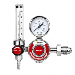 Regulador de Argônio com Fluxômetro para Soldagem – Titanium Platina