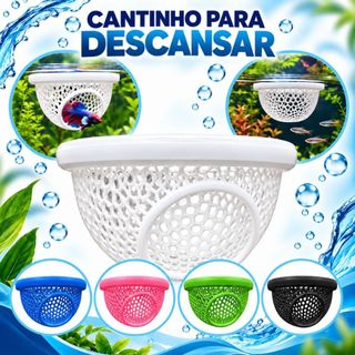 Esconderijo Flutuante para Peixes Betta Toca para Aquário Cama Folha Descanso Aquarismo Decoração