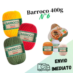 Fio Barroco 400g Maxcolor N°6 - 100% Algodão
