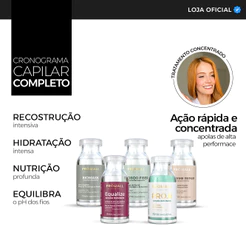 Kit 5 Ampolas Prohall Cronograma Capilar Completo Hidratação Nutrição Reconstrução