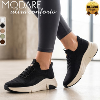 Tênis Modare Feminino Ultraconforto Knit Casual Ortopédico Chunky Leve Calce Fácil Original