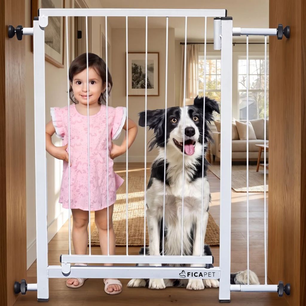 Portão Portãozinho Pet Aria Ficapet cachorro porta batente prolongavel seguro corredor Ajustável prolongador 10cm