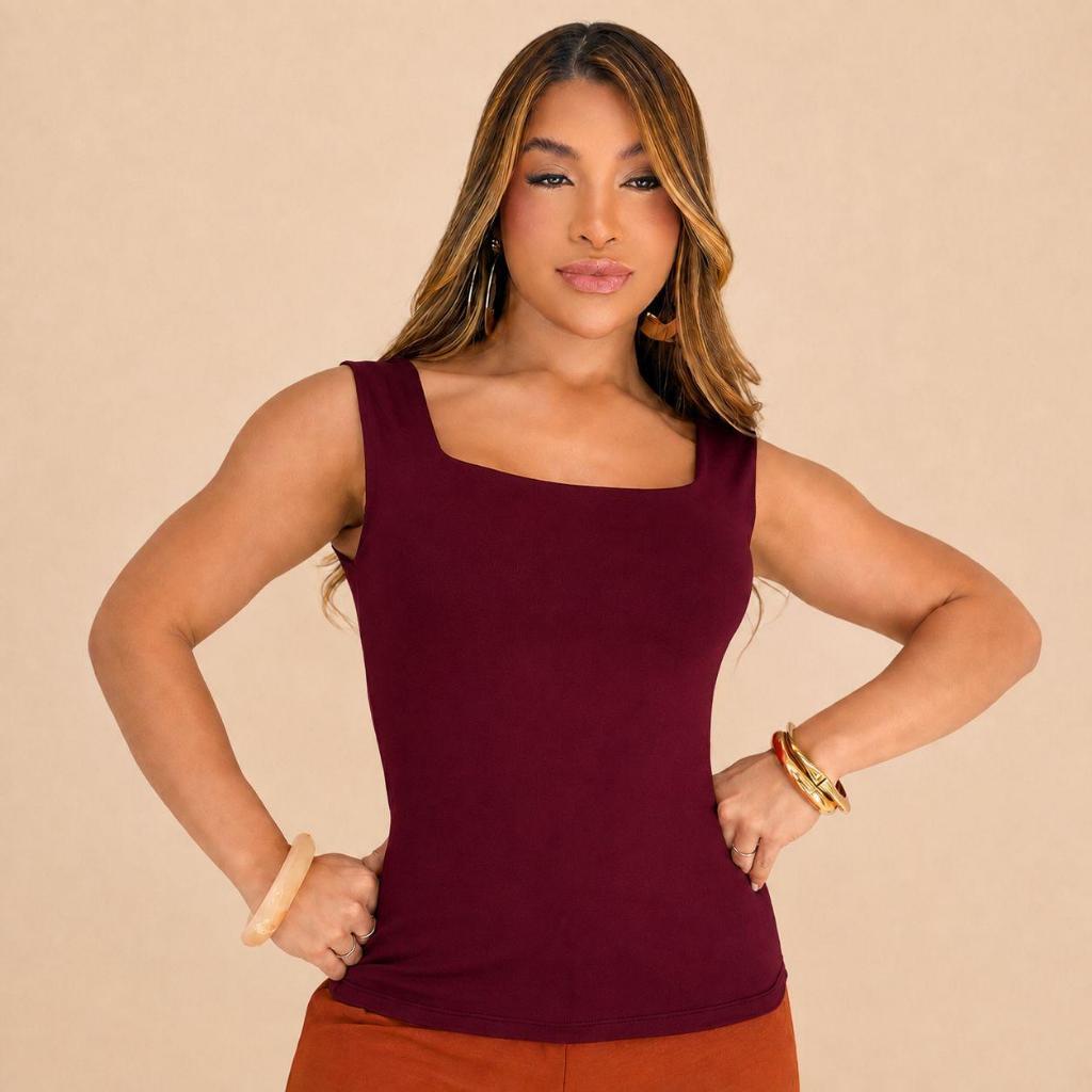 Blusa Feminina Poliamida Frente Dupla Moda Feminina