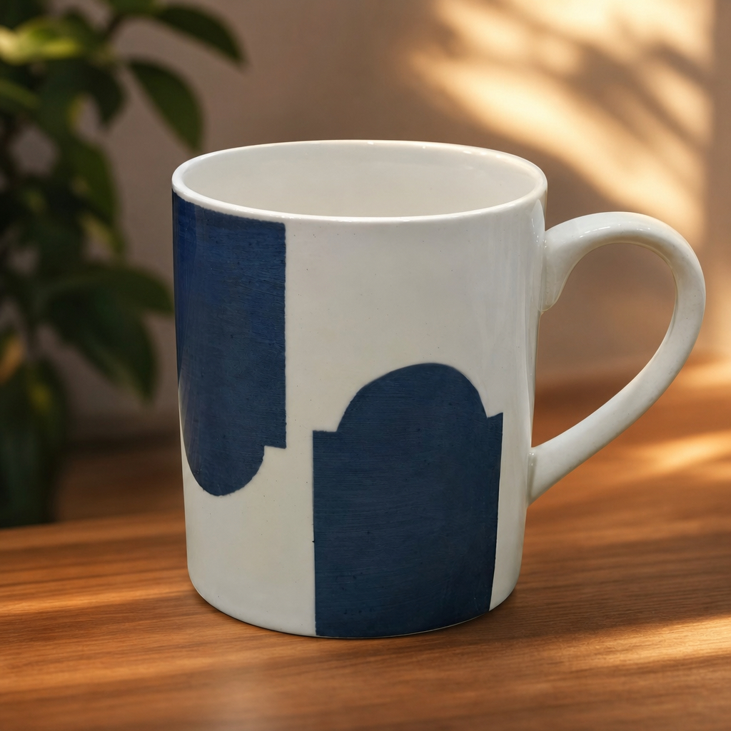 Caneca Organique Cerâmica Azul 330ml -L Hermitage