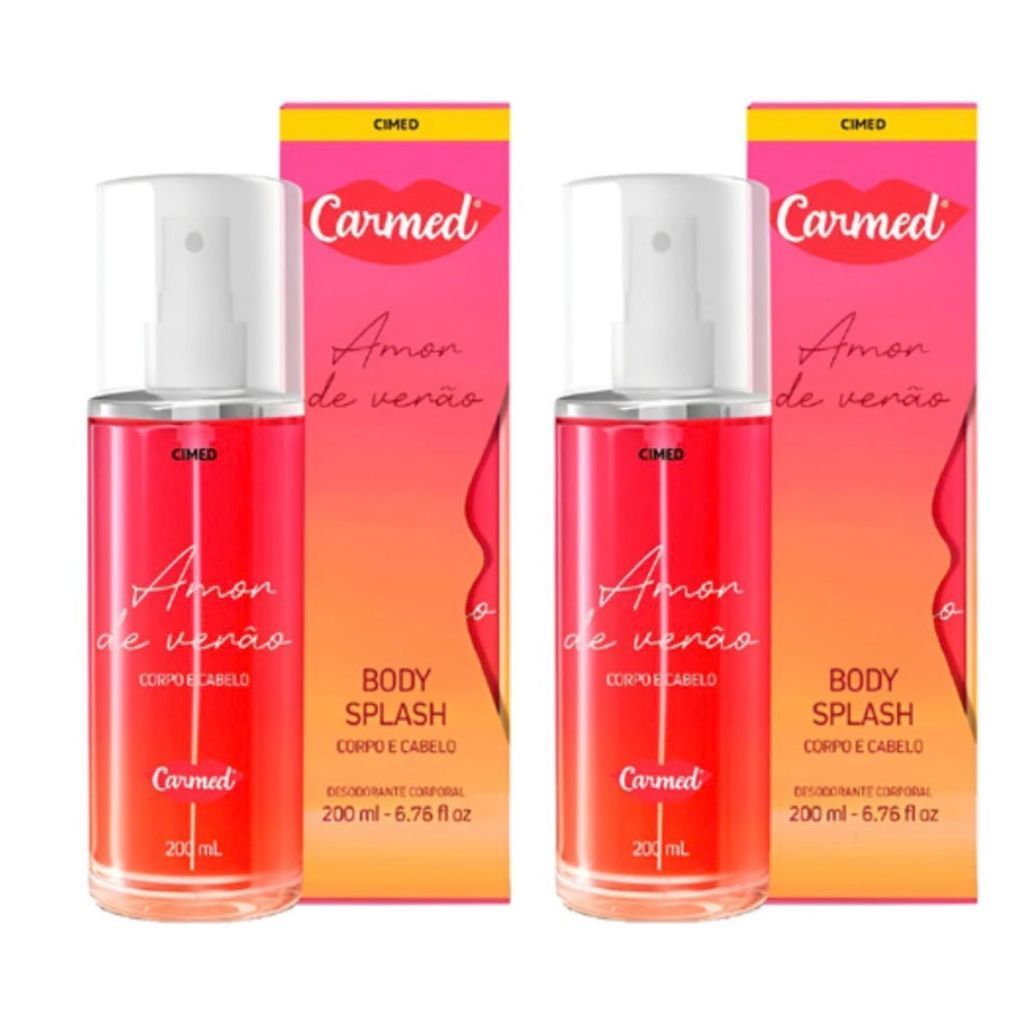 Kit 2 und Carmed Body Splash 200ml Amor de Verão
