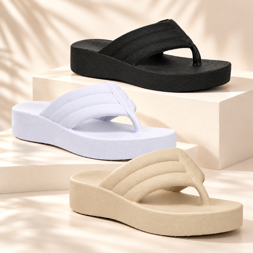 Chinelo Feminino Modelo Delta Plataforma Confortável Sandália Anatômica Leve Para Passeio Uso Diário