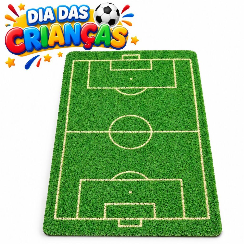 Tapete Campo de Futebol Copa do Mundo  40x60cm – Estilo, Conforto e Personalidade no Seu Ambiente