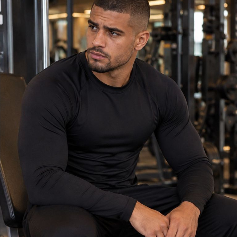 Camisa Térmica Segunda Pele Blusa Proteção Solar UV 50+ Academia Masculina