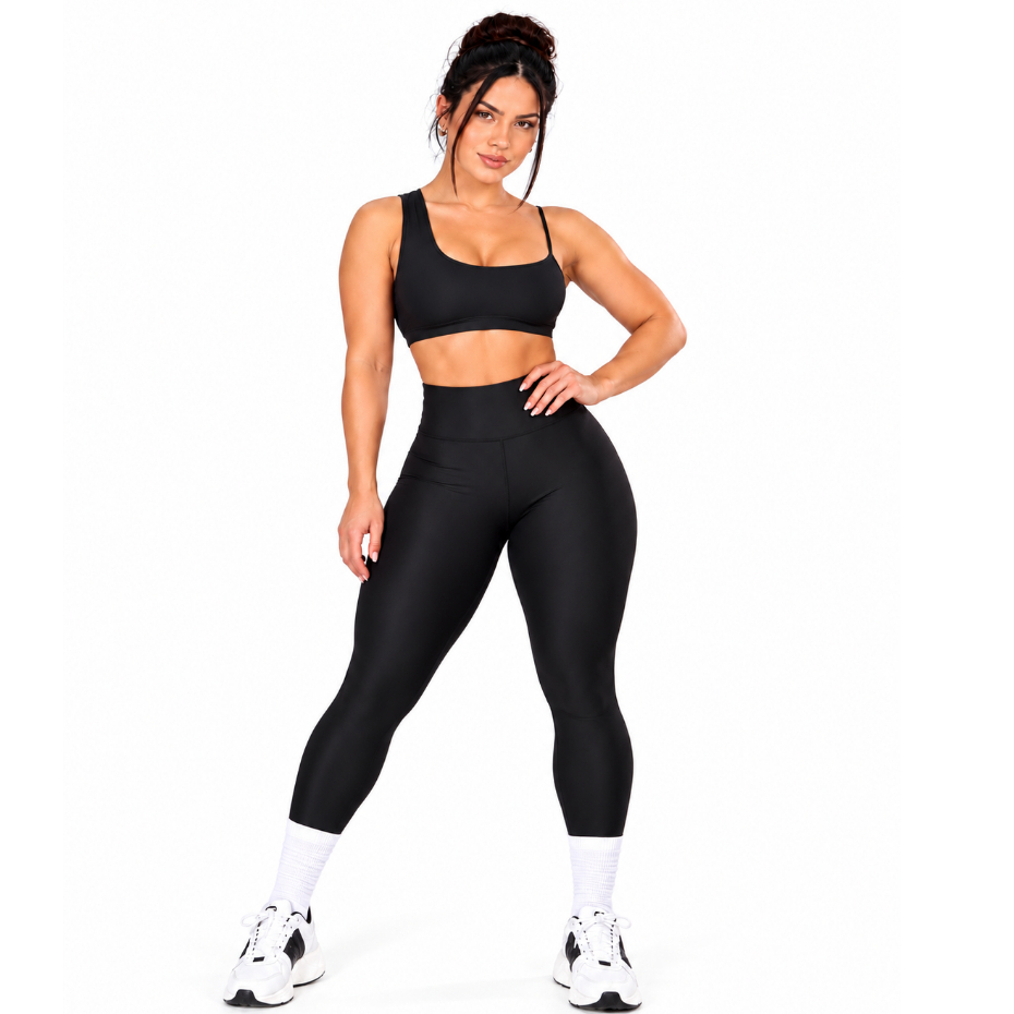 Conjunto Academia Feminino Calça Legging e Top Academia Feminina moda Fitness - Roupa para academia