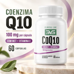Coenzima Q10 Ubiquinol - Fórmula Avançada Com 100mg De Coenzima Por Cápsula Mais Tcm E Vitamina E - 60 Cápsulas