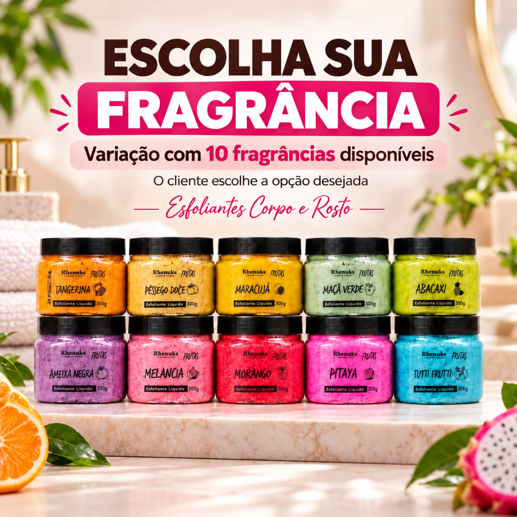 Esfoliante Corporal 300g Diversas fragráncias