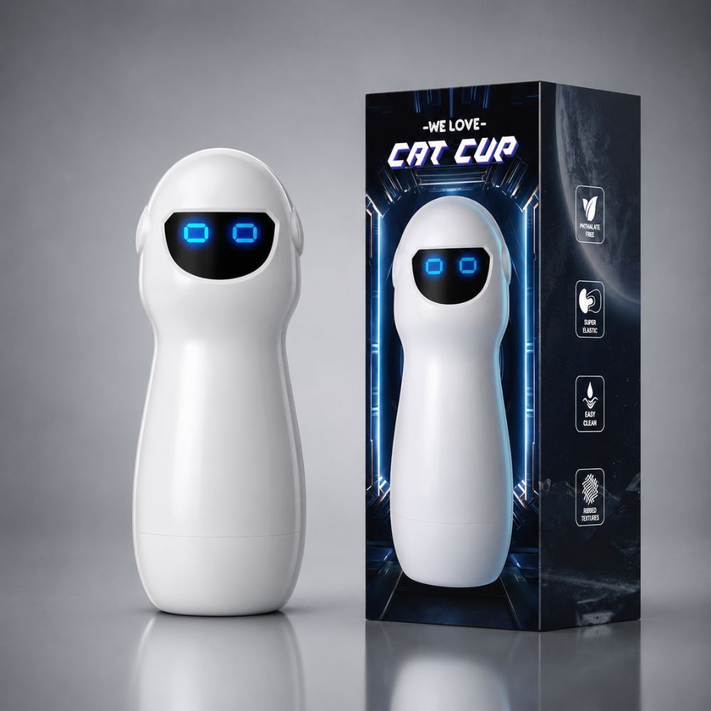 Masturbador Lanterna Cat Cup Formato Vagina Realista TPE