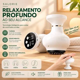 Massageador Sucção Ventosa a Vácuo - Corporal Elétrico Ventosaterapia