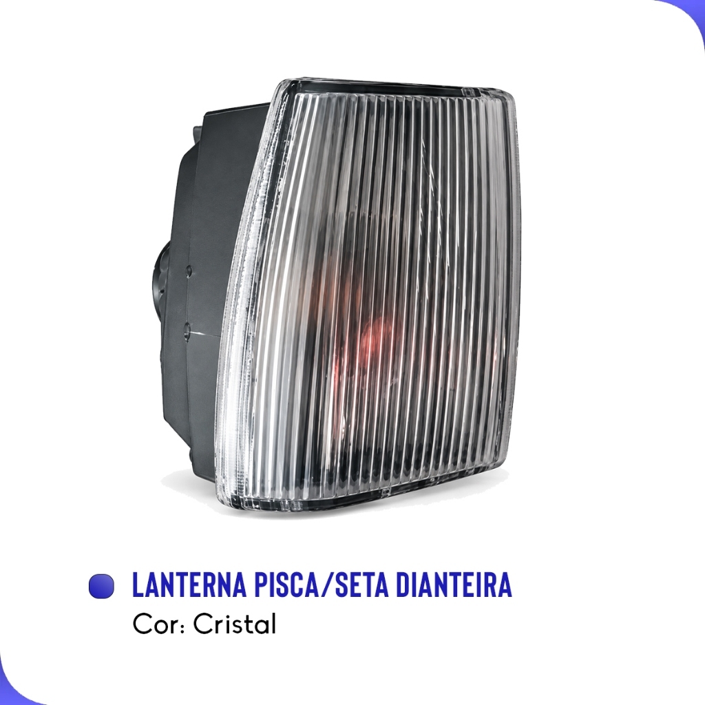 Lantena Pisca Seta Santana 1985 a 1990 Cristal Dianteira — imagem 2 de 2