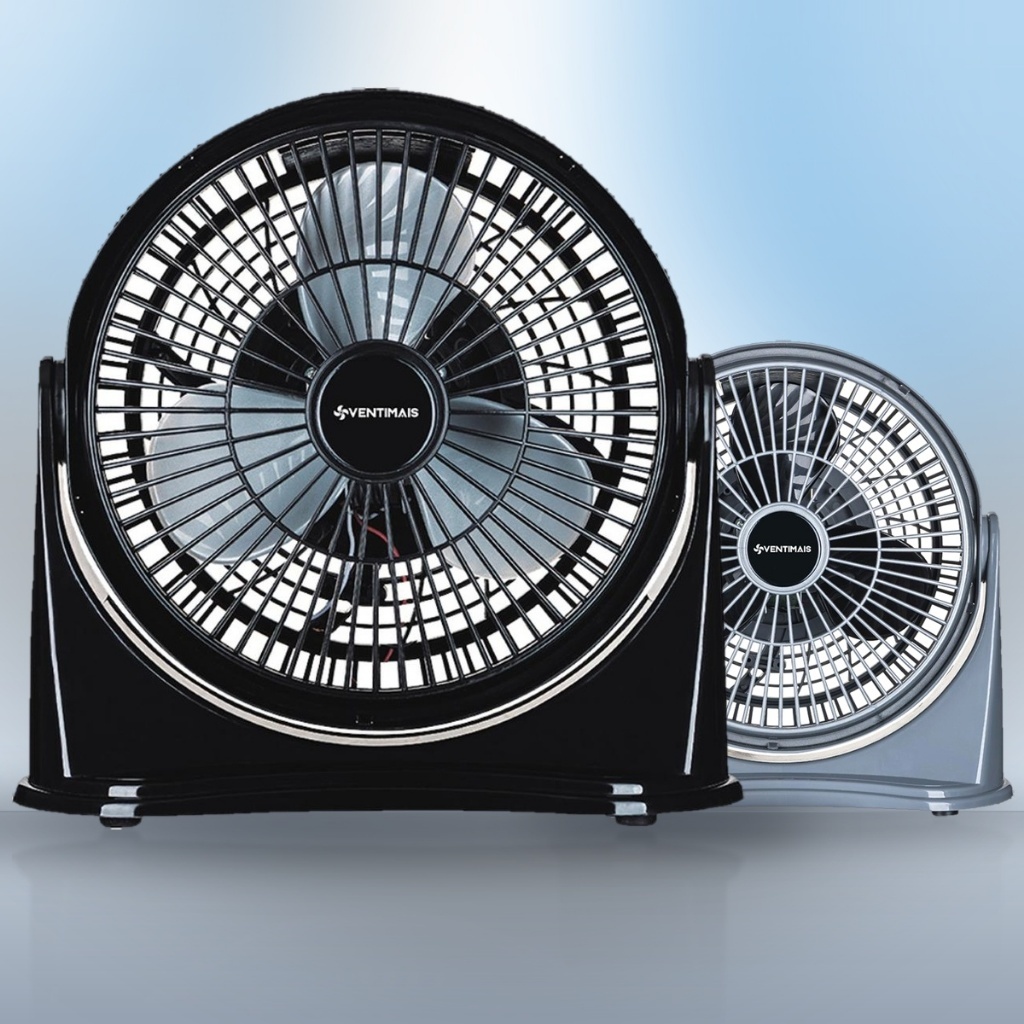 Ventilador Circulador de Ar 25cm Ventimais Éolos 3 em 1 Mesa Parede Chão Silencioso Potente Quarto 127v 220v