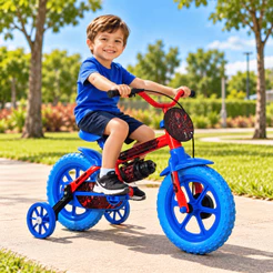 Bicicleta Infantil Aro 12 Completa com Rodinhas Cestinha e Rodinhas Segura Resistente