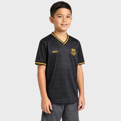 Camiseta Infantil Barcelona Tucker Menino - Preto