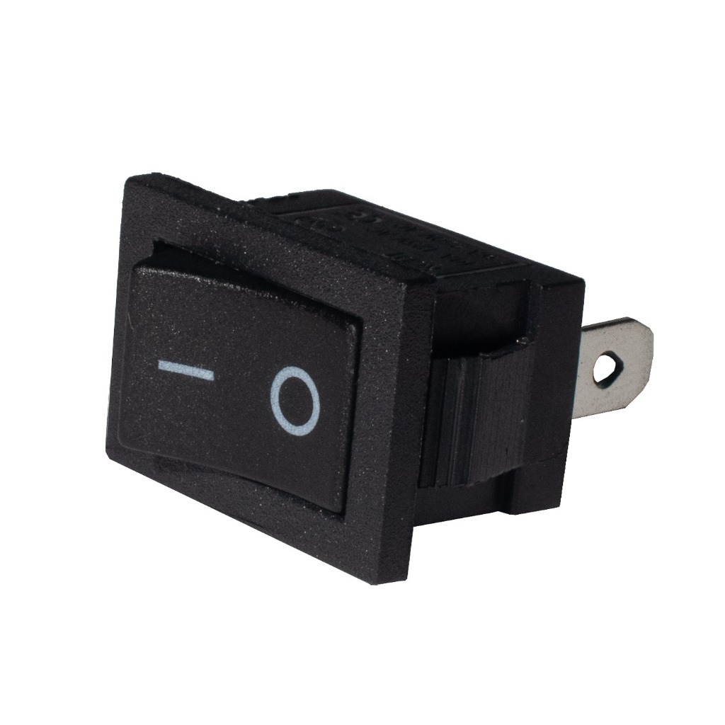 kit 5 peças - Chave Gangorra Kcd1-101 PRETO 15X21mm 2T Liga/desliga 250v 3A Esp8266 Arduino
