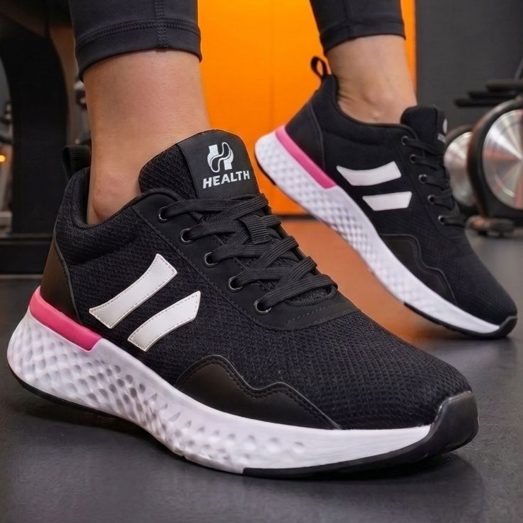 Tênis Esportivo Casual Feminino Academia Caminhada Corrida Confortável Respirável Antiderrapante