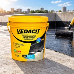 Primer Asfáltico 3,6L Para Mantas E Fitas Multiuso Vedacit Primer Asfáltico Eco Base Água Primer Asfáltico Vedacit