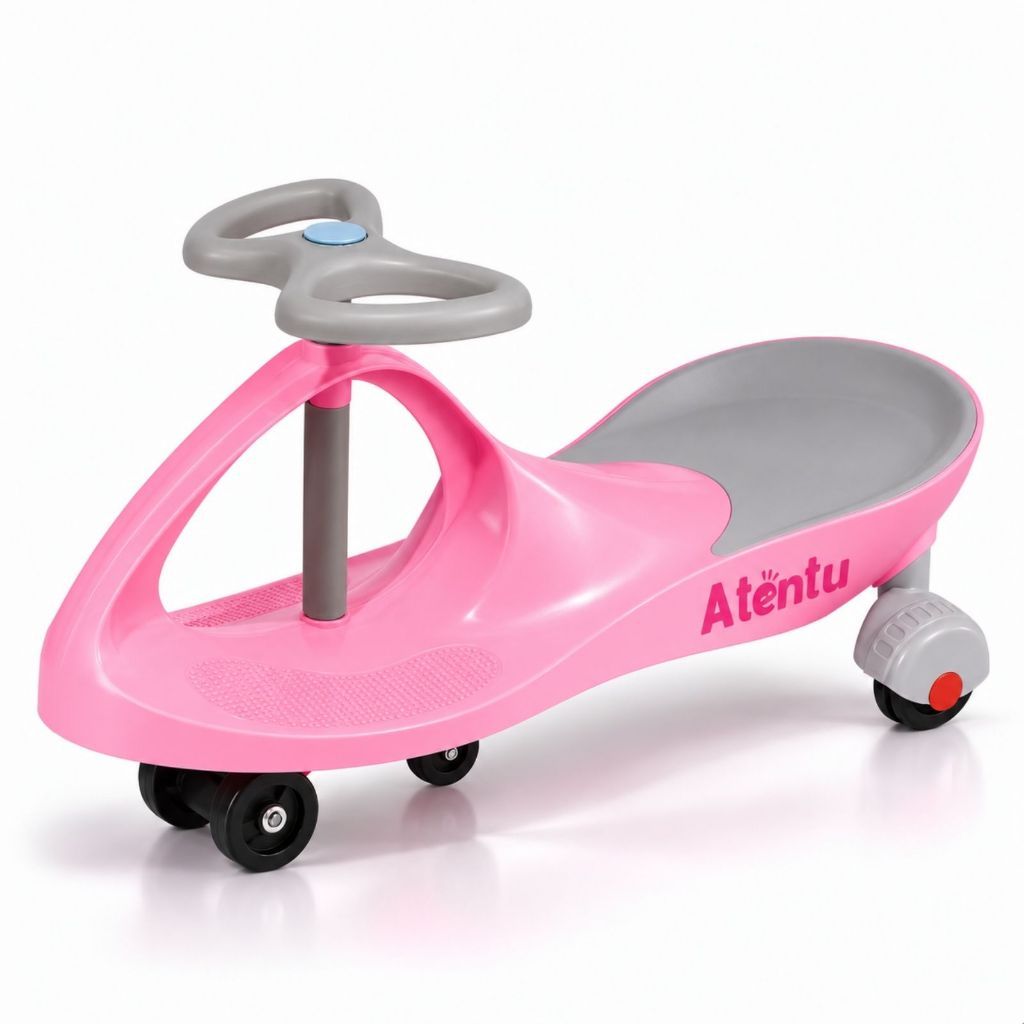 Carrinho de Rolimã Infantil Giratório Com Volante Gira 360° Brinquedo de Passeio