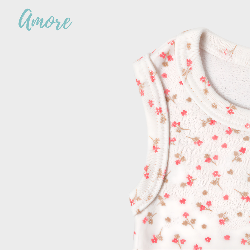 Roupa de Bebê Body Regata Florzinha Suedine 100% Algodão Premium · foto 2