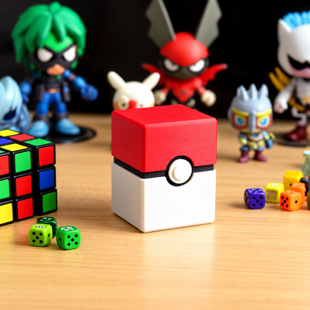 Porta Cartas Pokémon Pokebola Deck Box Caixa Organizadora TCG Cards