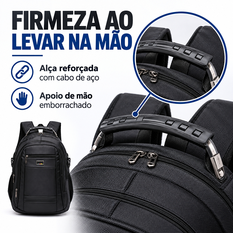 Mochila Masculina Executiva Ozil Notebook Até 15 Polegadas Reforçada 16L Trabalho Faculdade · foto 2
