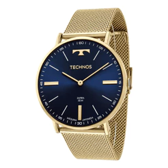 Relógio Technos Masculino Analógico Quartz Aço Inox 40mm 5ATM Original 2025LTKS4A