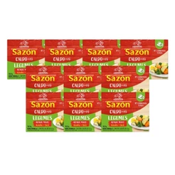 Kit 10 Unidades Caldo em pó SAZÓN® Sabor Legumes 32,5G