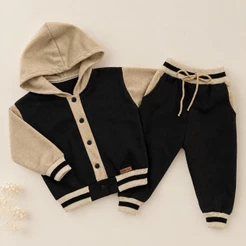 Conjunto Essencial Moletom com Capuz 2 Cores - Bebê e Infantil do RN até 3 anos