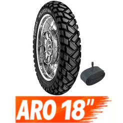 Kit Pneu Honda Xre 300 Tornado Sahara Yamaha Lander Teneré 120/80-18 62S Metzeler Original Enduro 3 Sahara TT Camara