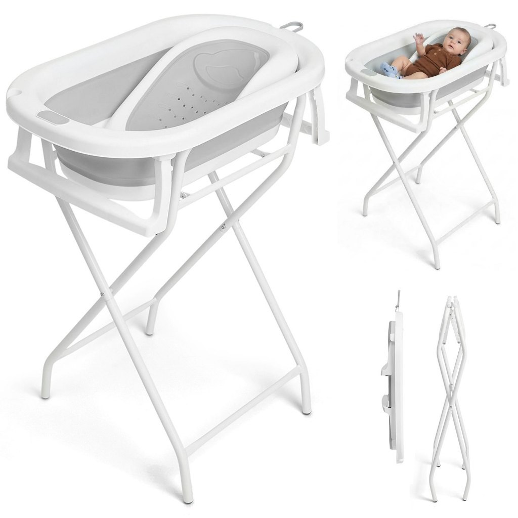 Banheira de bebe Banheira Banheira com suporte para bebê Banheira dobrável Banheira bebê Pipdip
