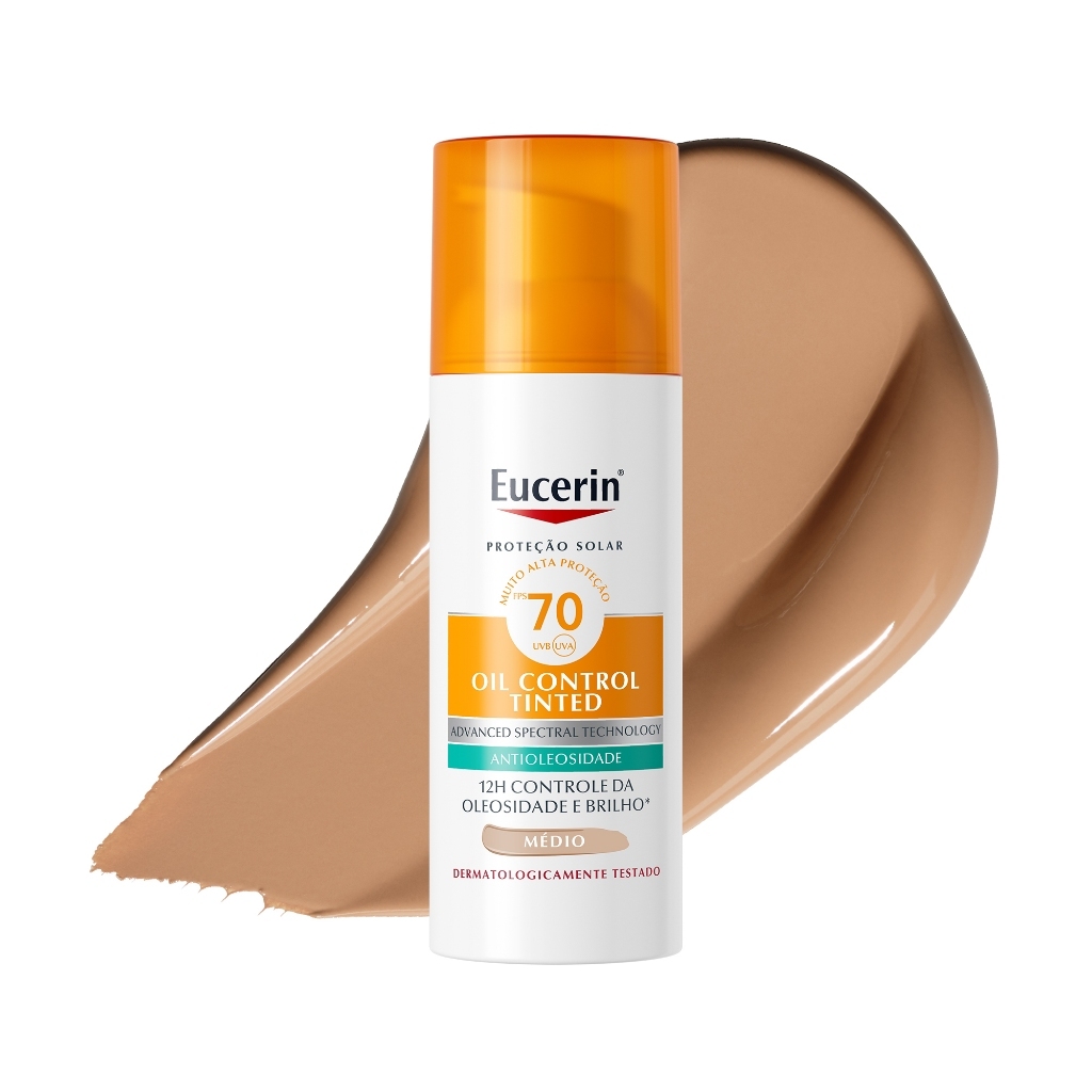EUCERIN Protetor Solar Facial Oil Control Cor Média FPS