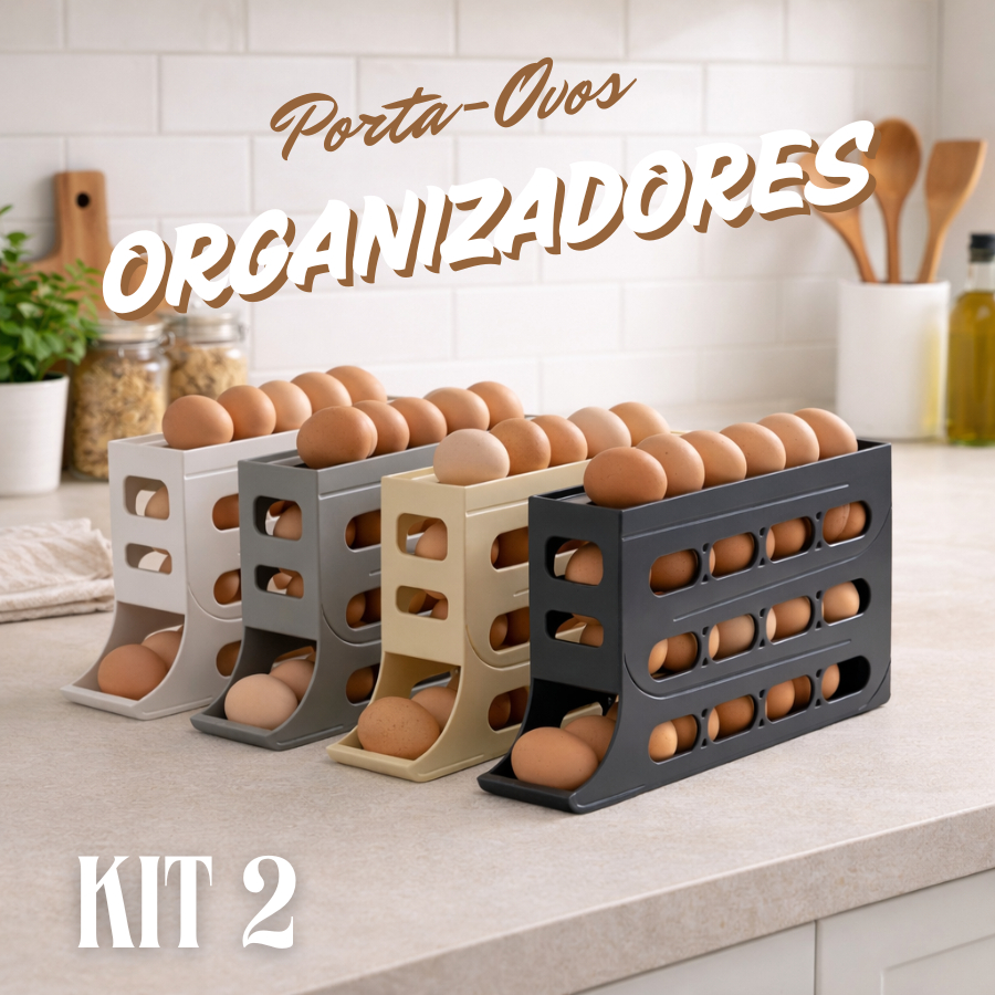 Porta Ovos Suporte 4 Andares Deslizante Para até 30 Ovos Acessório e Organizador de Geladeira em Oferta na Shopee