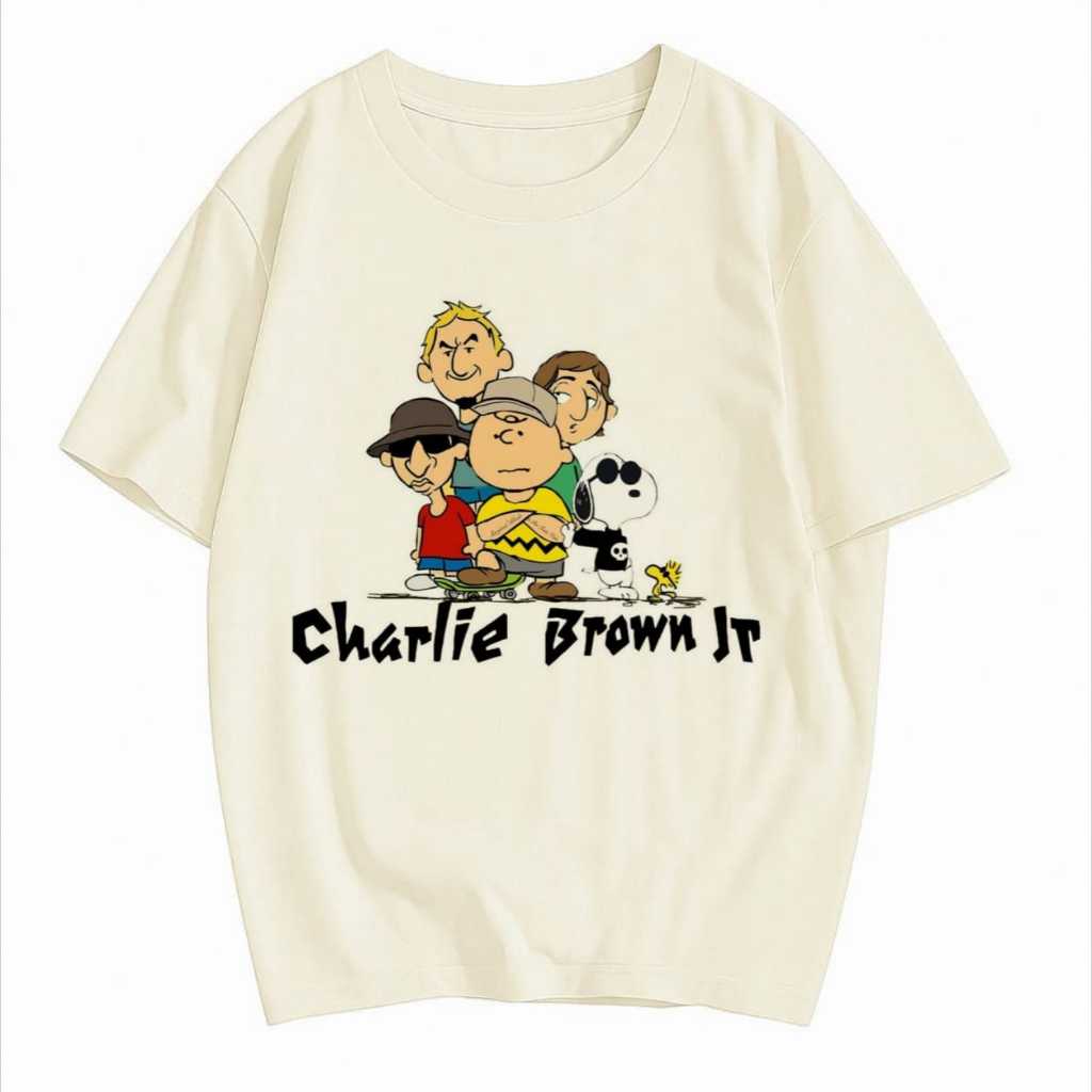 Camiseta Charlie Brown Jr x Snoopy - [Premium Exclusiva] Blusa estampada legais divertida desenho banda