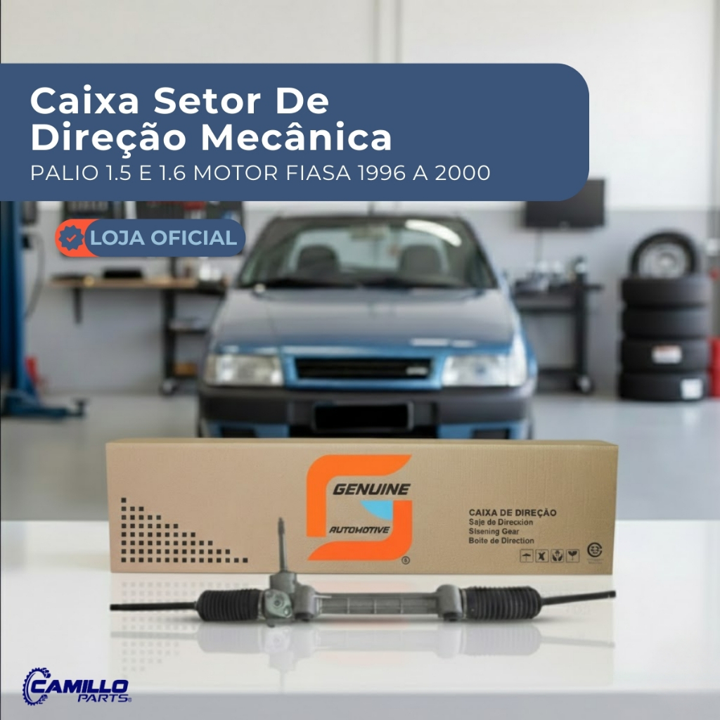 Caixa Setor Direção Mecânica Palio Siena Motor FIASA 1996 a 2000 Produto Novo