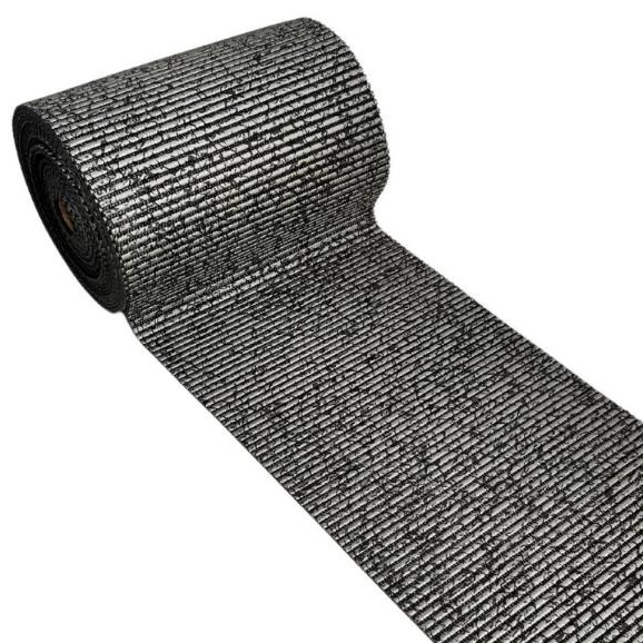 Passadeira Duna Larga Preto Cinza Marmorizado Tapete De Cozinha 65cm Banheiro Antiderrapante
