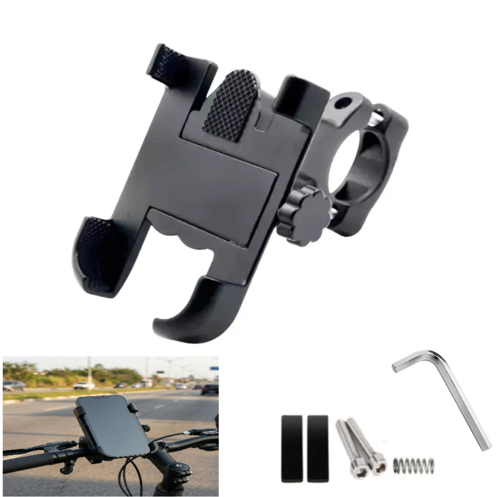 Suporte Celular Bike Bicicleta Reforçado Segurança anti vibração Giro 360 Universal Guidão Ajustavel