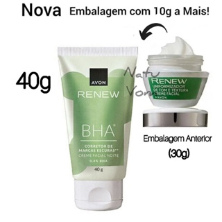 Creme Renew Clinical Uniformizador de Tom e textura Clareador Facial - 40g ORIGINAL em Oferta na Shopee
