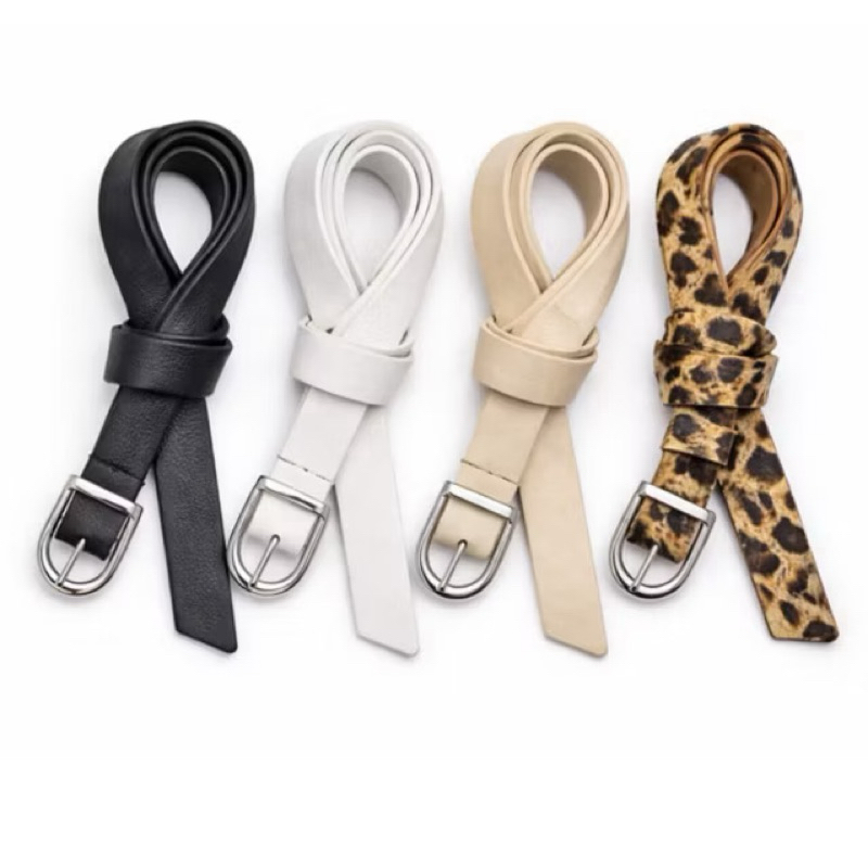 Kit 4 Cintos Femininos PLUS SIZE Escolhas De Cores Da Moda Fino Fivela Prata Moderno Ajustável - Ana