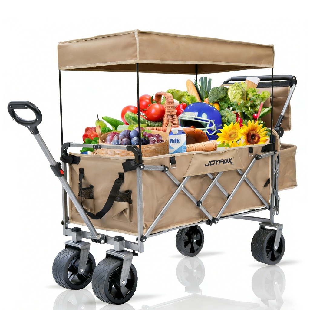 Carrinho Multiuso Para Camping Até 200kg Dobrável Camping Pesca Compras JOYFOX em Oferta na Shopee