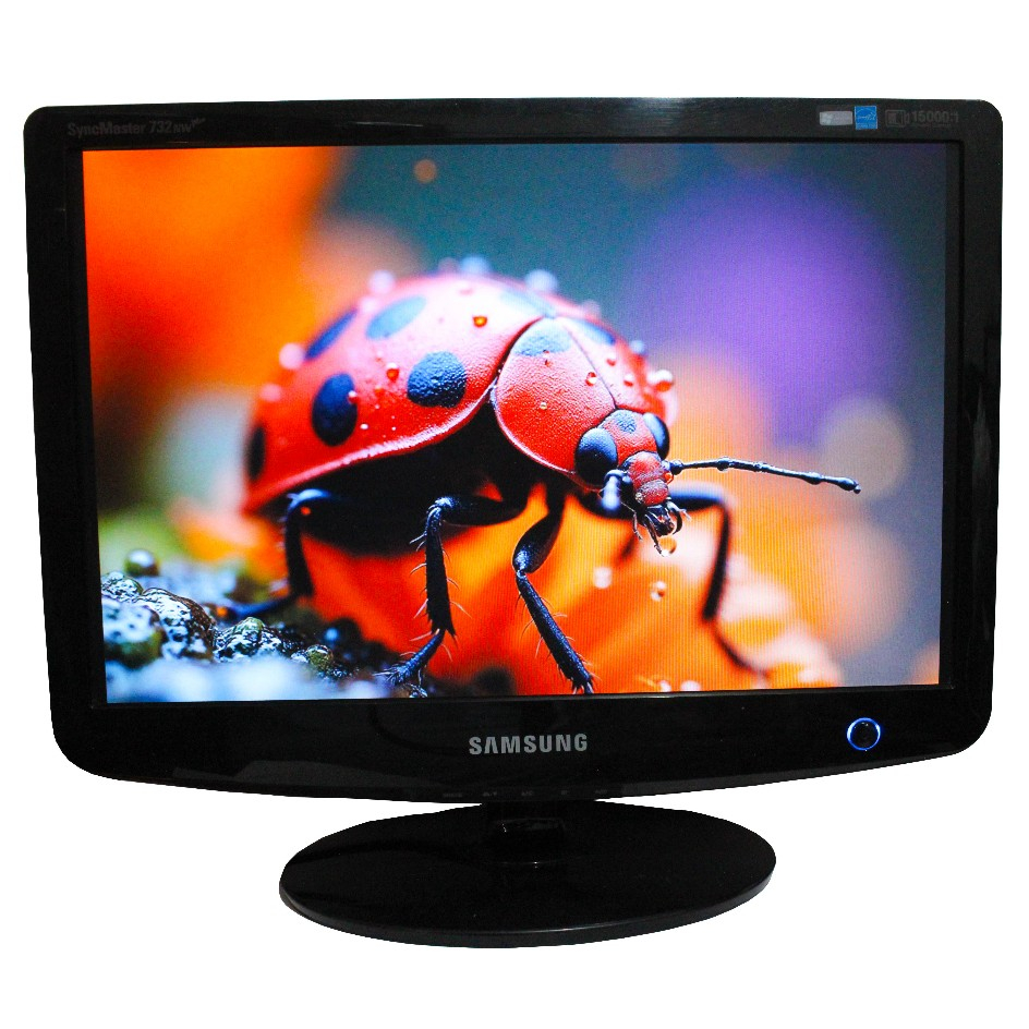 Monitor Lcd Samsung Syncmaster Vga  17 Polegadas 733nw Widescreen