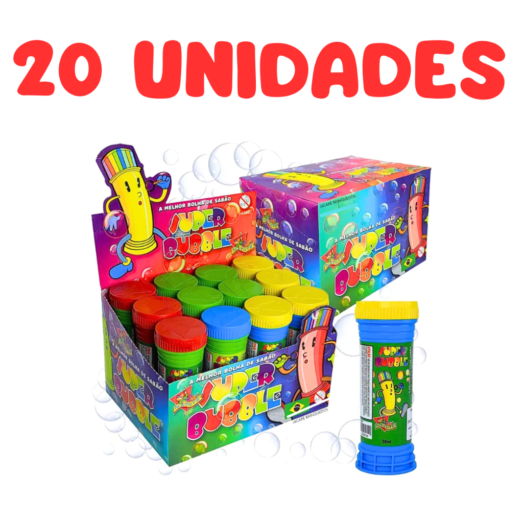 Bolha de Sabão 20 unid preço atacado revenda ENVIO IMEDIATO 5,10,15,20 em Oferta na Shopee
