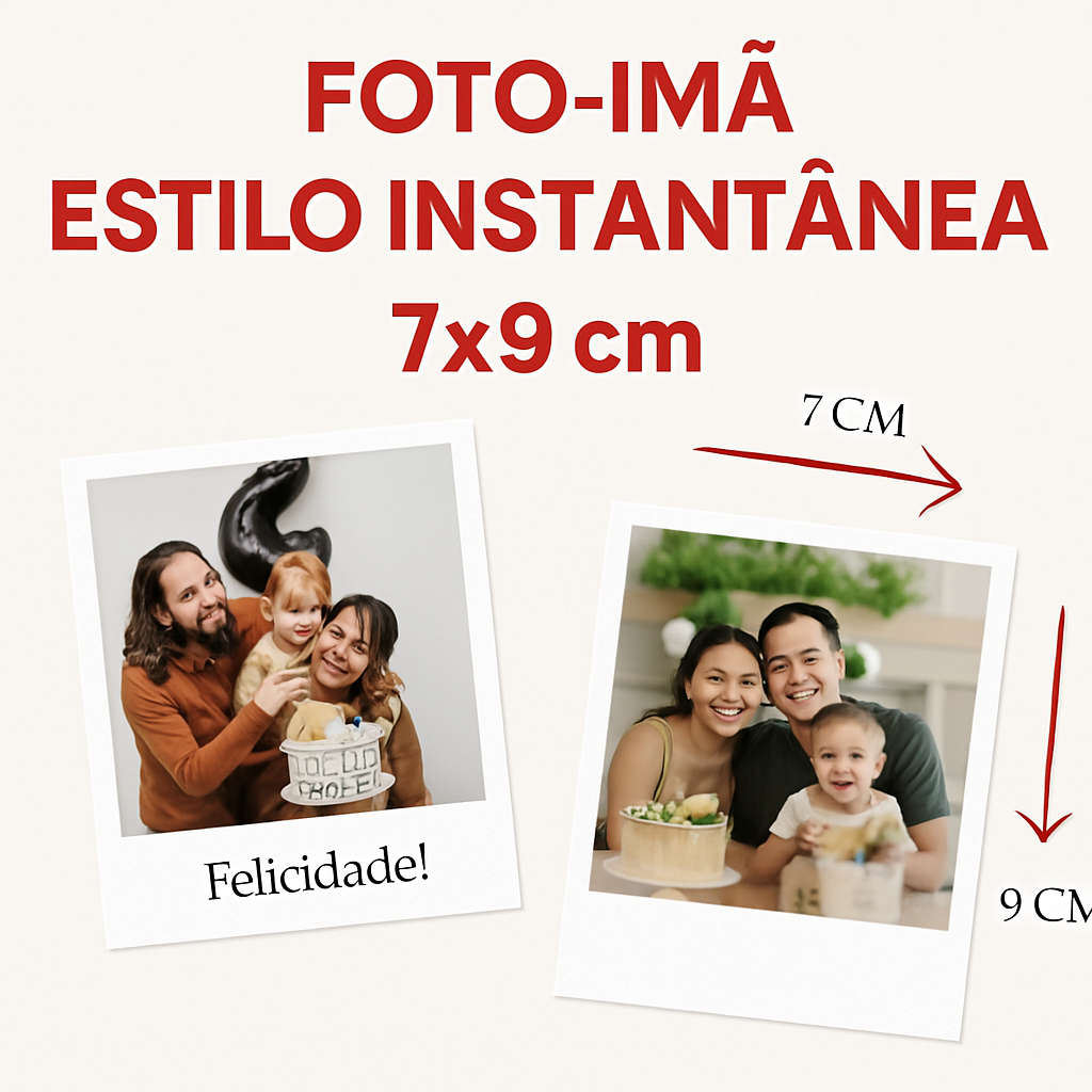 Foto Imã 9x7 cm Estilo Instantânea Retrô Qualidade Premium - Brindes Casamentos Batizados Chás de Bebe Presente Criativo em Oferta na Shopee