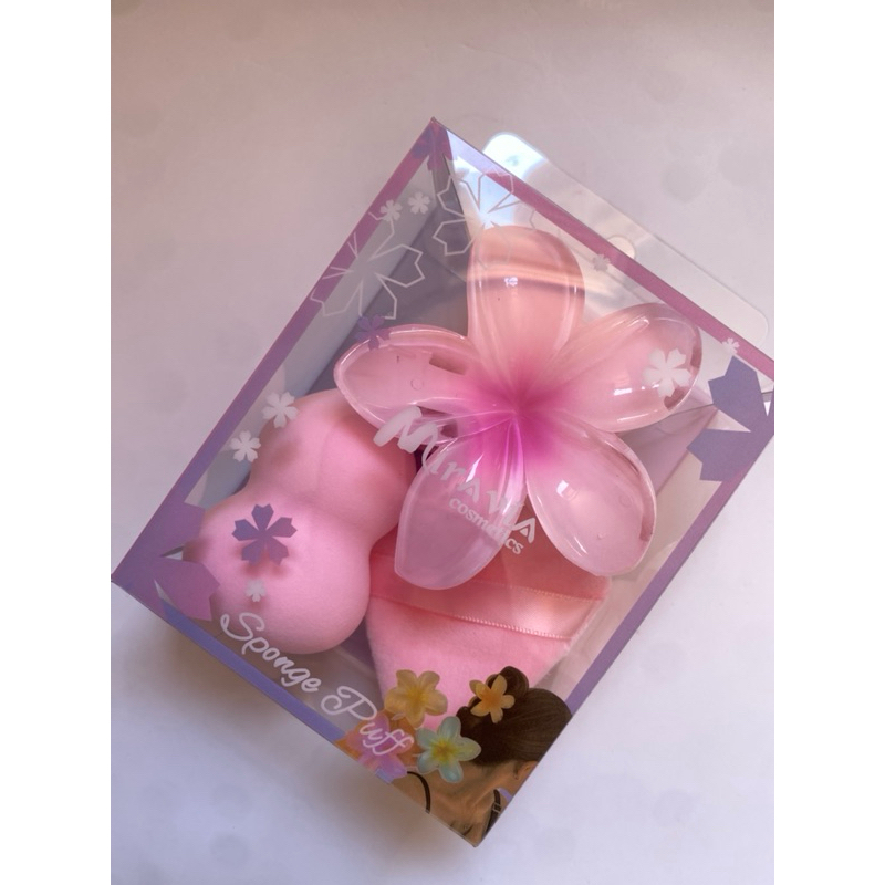 Kit Presilha Flor + Esponja, Kit Presente, Kit dia das Mulheres