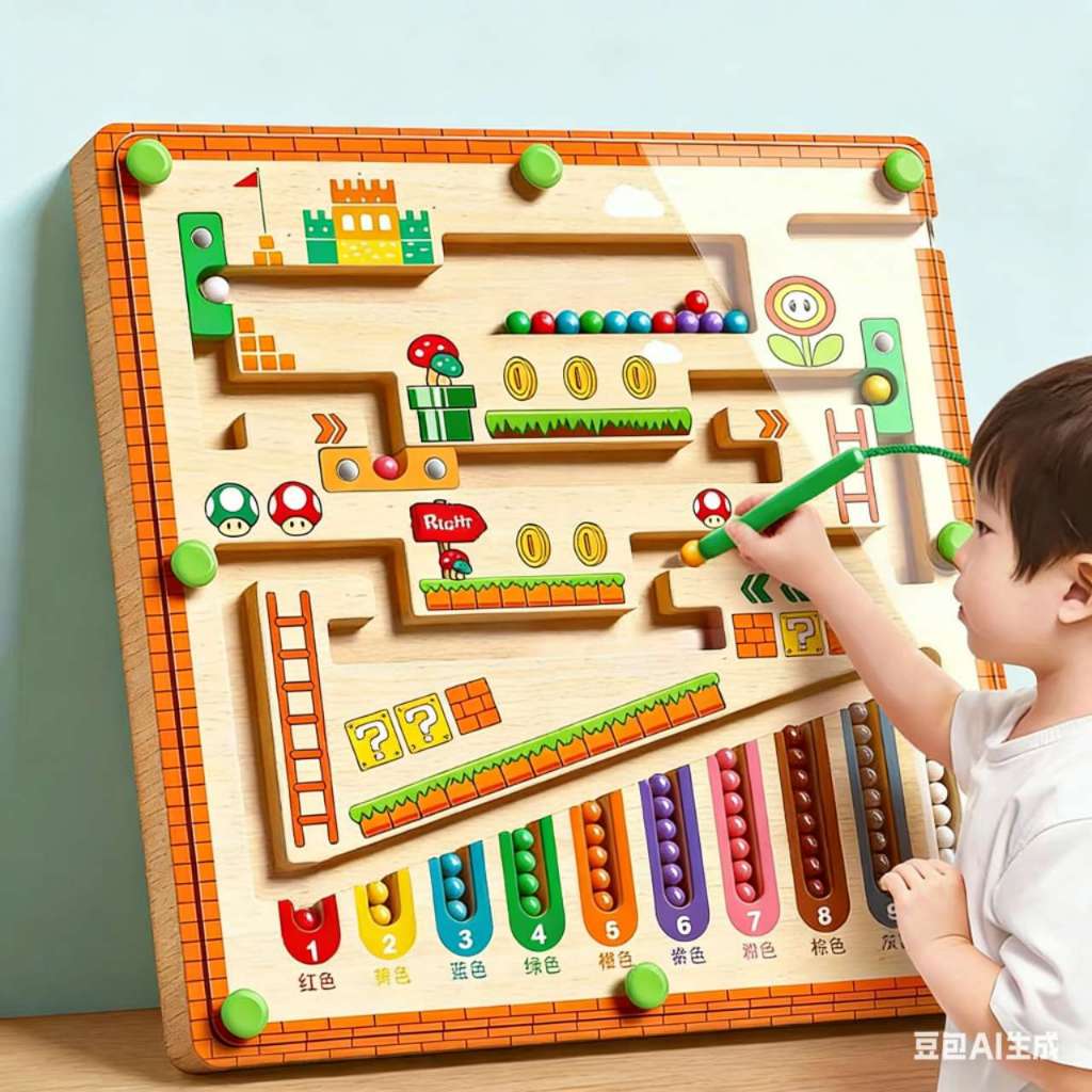 Brincadeira Educativa: Labirinto Magnético com Bolinhas - Foco e Concentração (3-6 Anos) Presente de Natal Brincadeira Educativa: Labirinto Magnético com Bolinhas - Foco e Concentração (3-6 Anos) Presente de Natal