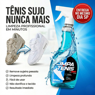 Limpa Tênis Spray Premium Provita 500ml Remove Encardido Sujeira Pesada Branco de Novo em Oferta na Shopee