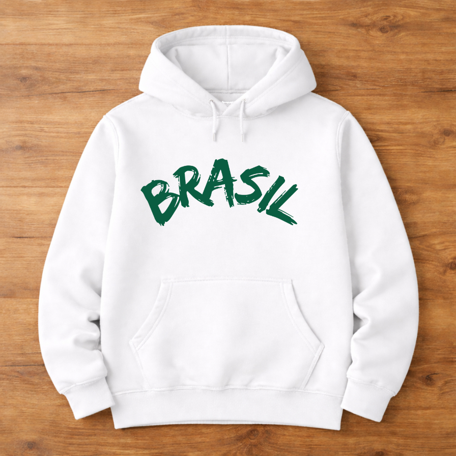 Moletom Inverno Brasil Copa do Mundo Seleção Brasileira Quente Flanelada Unissex